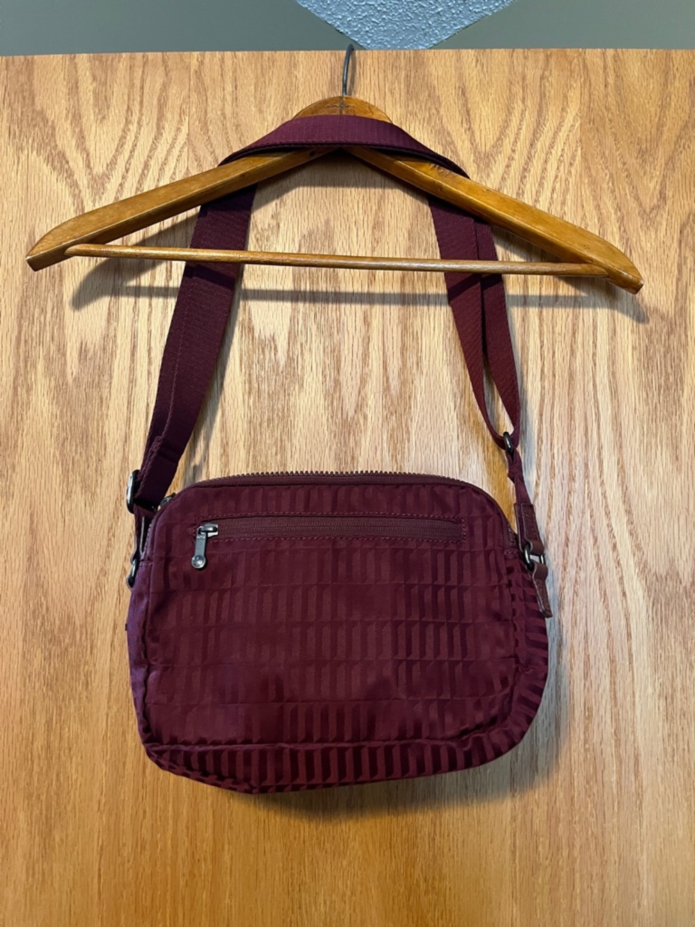 Kipling Deep Wine Quilted Crossbody Bag - Picture 9 of 10